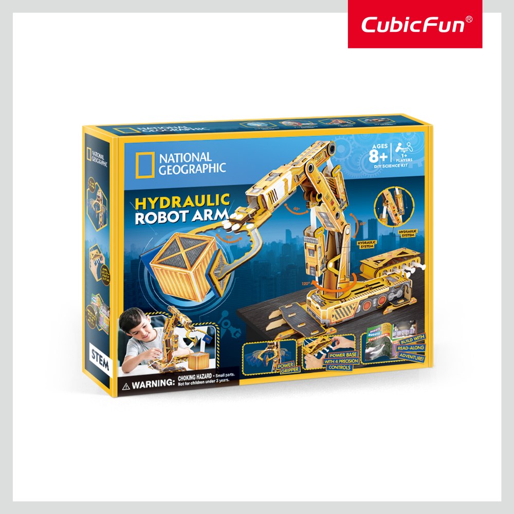 CUBIC FUN - PUZZLE 3D BRAT ROBOTIC HIDRAULIC 185 PIESE - CUBIC FUN (CUDS1092h)