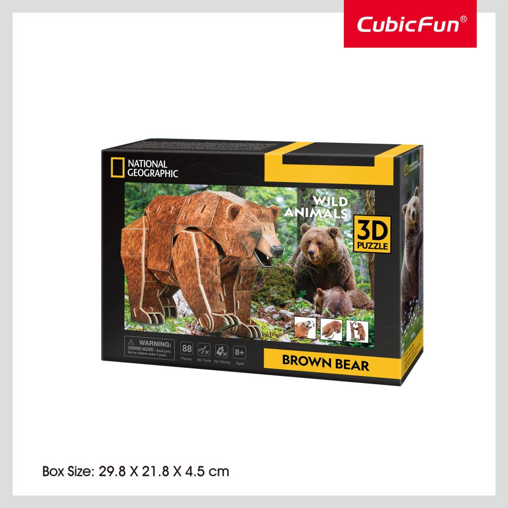 CUBIC FUN - PUZZLE 3D URS MARO 88 PIESE - CUBIC FUN (CUDS1096h)