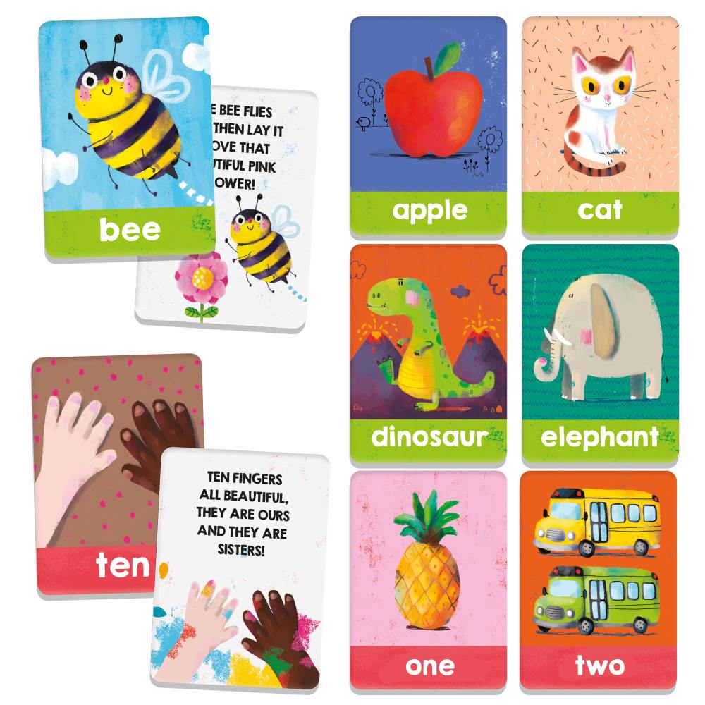 MONTESSORI CARDBOARD LET'S LEARN WORDS IN ENGLISH - HEADU (HE54327)