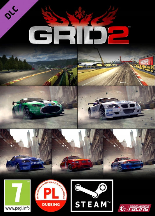 GRID 2 + BATHURST TRACK PACK + SPA-FRANCORCHAMPS TRACK PACK - STEAM - PC - WORLDWIDE - MULTILANGUAGE