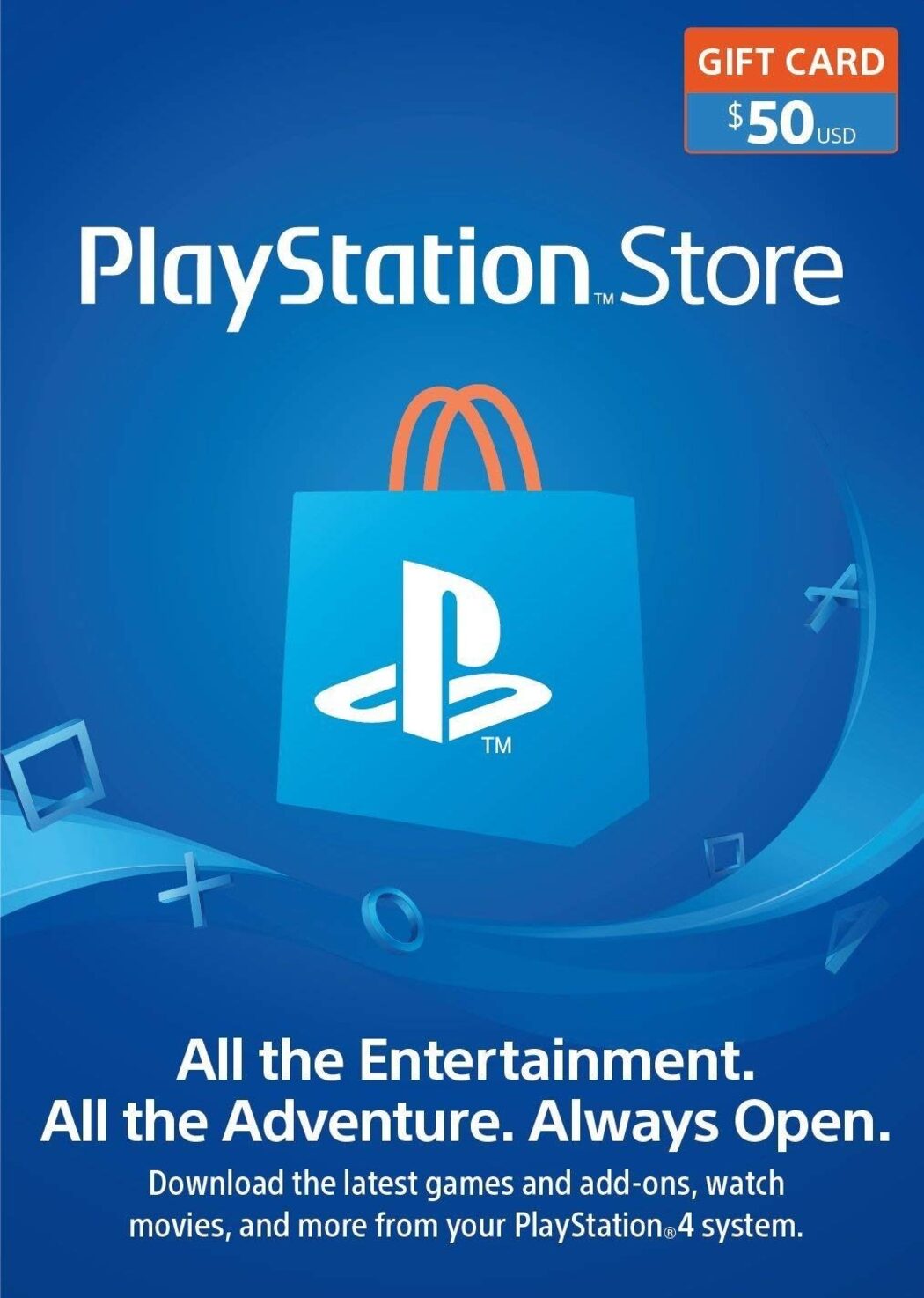 PLAYSTATION NETWORK GIFT CARD 50 USD (SA) - PSN - MULTILANGUAGE - WORLDWIDE - Libelula Vesela - Gift Cards