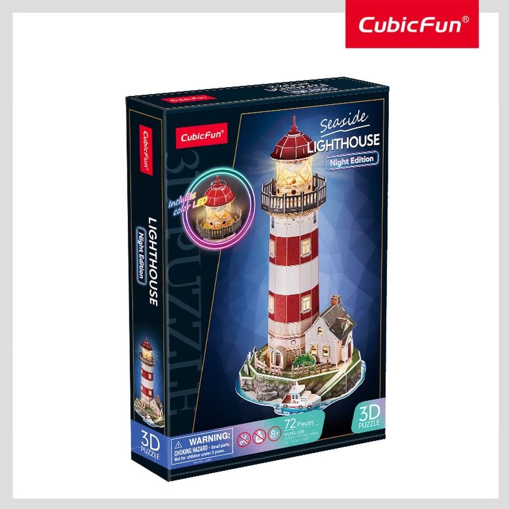 CUBIC FUN - PUZZLE 3D LED FAR 72 PIESE - CUBIC FUN (CUL540h)