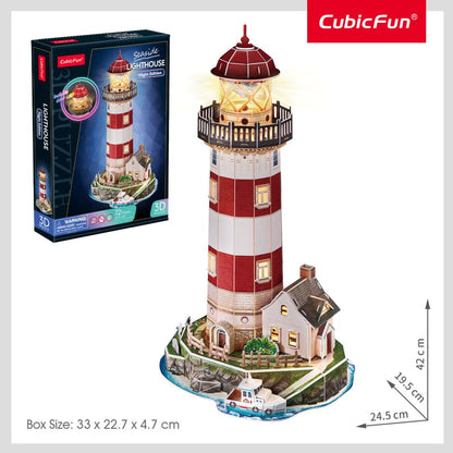 CUBIC FUN - PUZZLE 3D LED FAR 72 PIESE - CUBIC FUN (CUL540h)