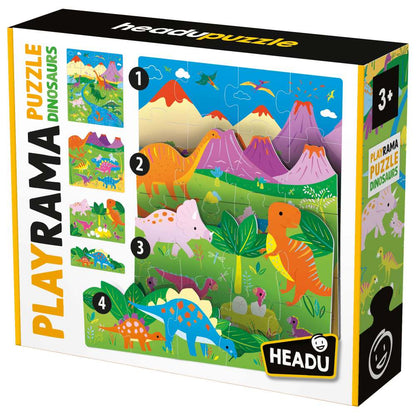 PUZZLE DINOZAURI - HEADU (HE55300)