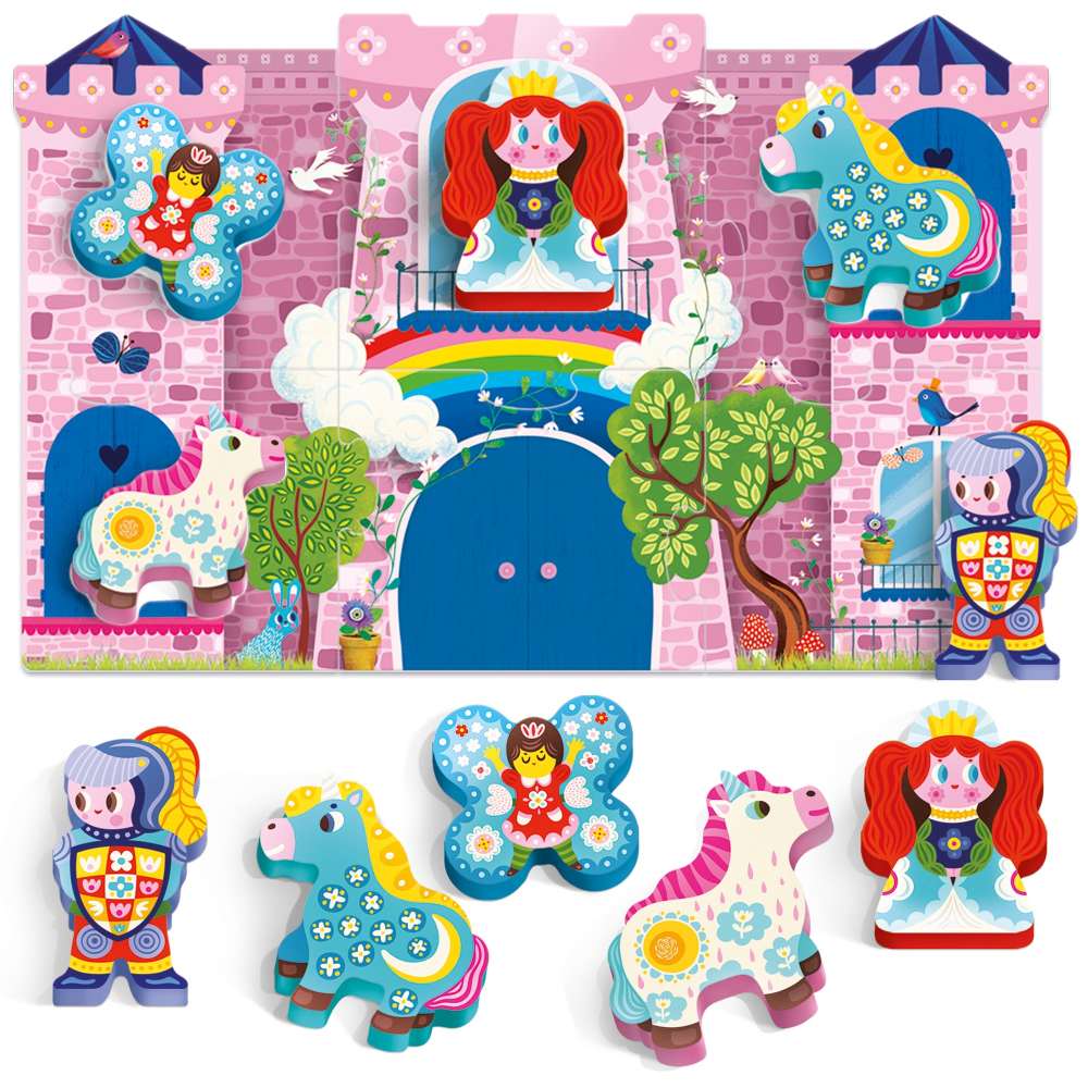 MONTESSORI PRIMUL MEU PUZZLE CU UNICORNI - HEADU (HE56987)