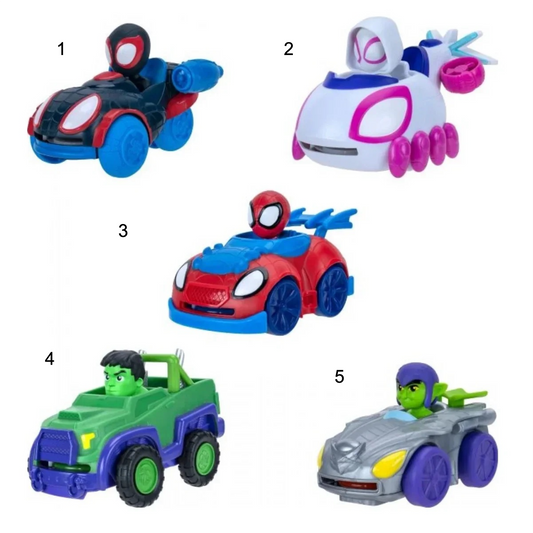 PAIENJENELUL MARVEL - VEHICUL CU LANSATOR DE DISCURI, FIGURINA INCLUSA, DIVERSE MODELE - LISCIANI (SNF0007)