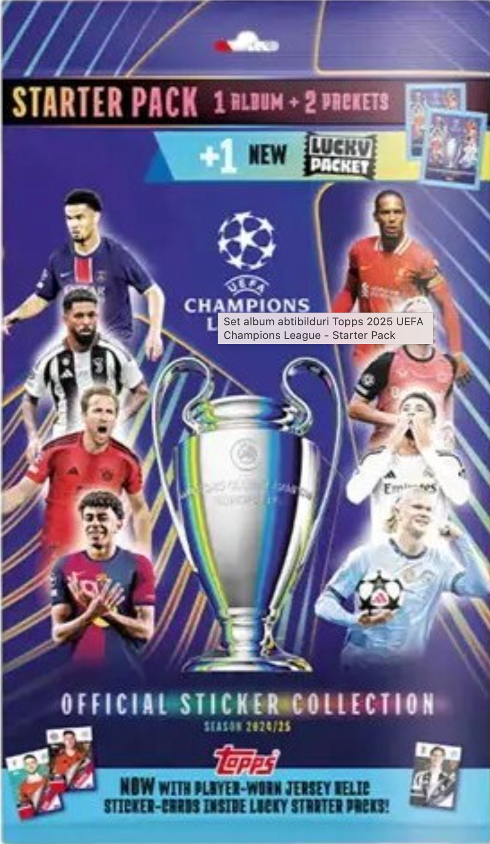 SET ALBUM ABTIBILDURI - 2025 UEFA CHAMPIONS LEAGUE - STARTER PACK - TOPPS (5053307074477)