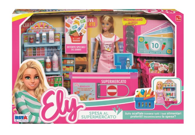 SET SUPERMARKET RS TOYS, CU STAND VANZARE, CASA DE MARCAT, COS CUMPARATURI SI PAPUSA - RS TOYS (RS11660)