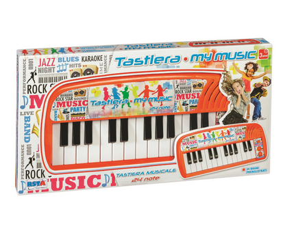 ORGA MUZICALA PENTRU COPII CU 24 DE TASTE SI NOTE MUZICALE - RS TOYS (RS11678)