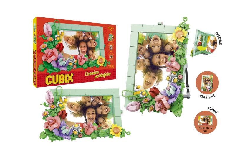 SET EDUCATIV DE CONSTRUCTIE, RAMA FOTO, GLOBO CUBIX, CU FLORI PE RAMA - GLOBO (GL42583)