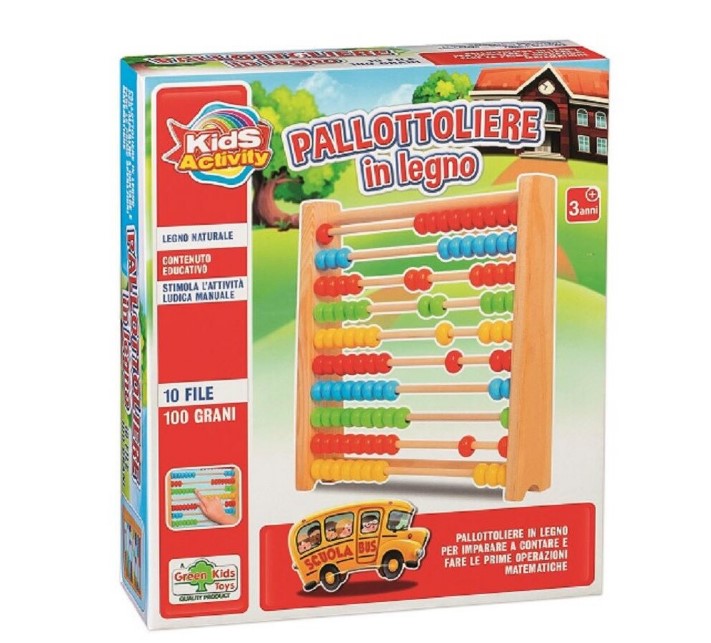 ABAC DIN LEMN PENTRU COPII, MULTICOLOR - RS TOYS (RS11155)