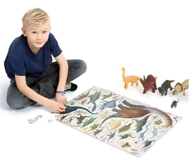 PUZZLE EDUCATIONAL, PUZZLOVE DINOSAURS, 200 PIESE - BANANA PANDA (BP49257)