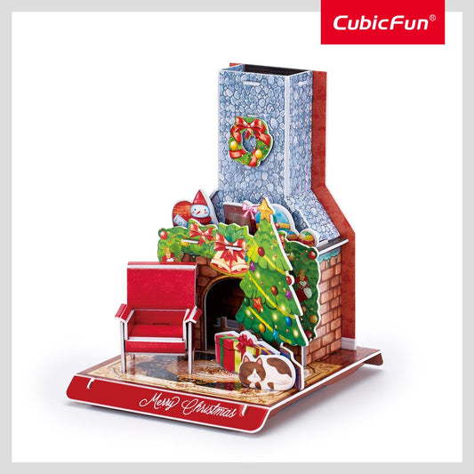 CUBIC FUN - PUZZLE 3D SEMINEU DECORAT DE CRACIUN 24 PIESE - CUBIC FUN (CUW3153)