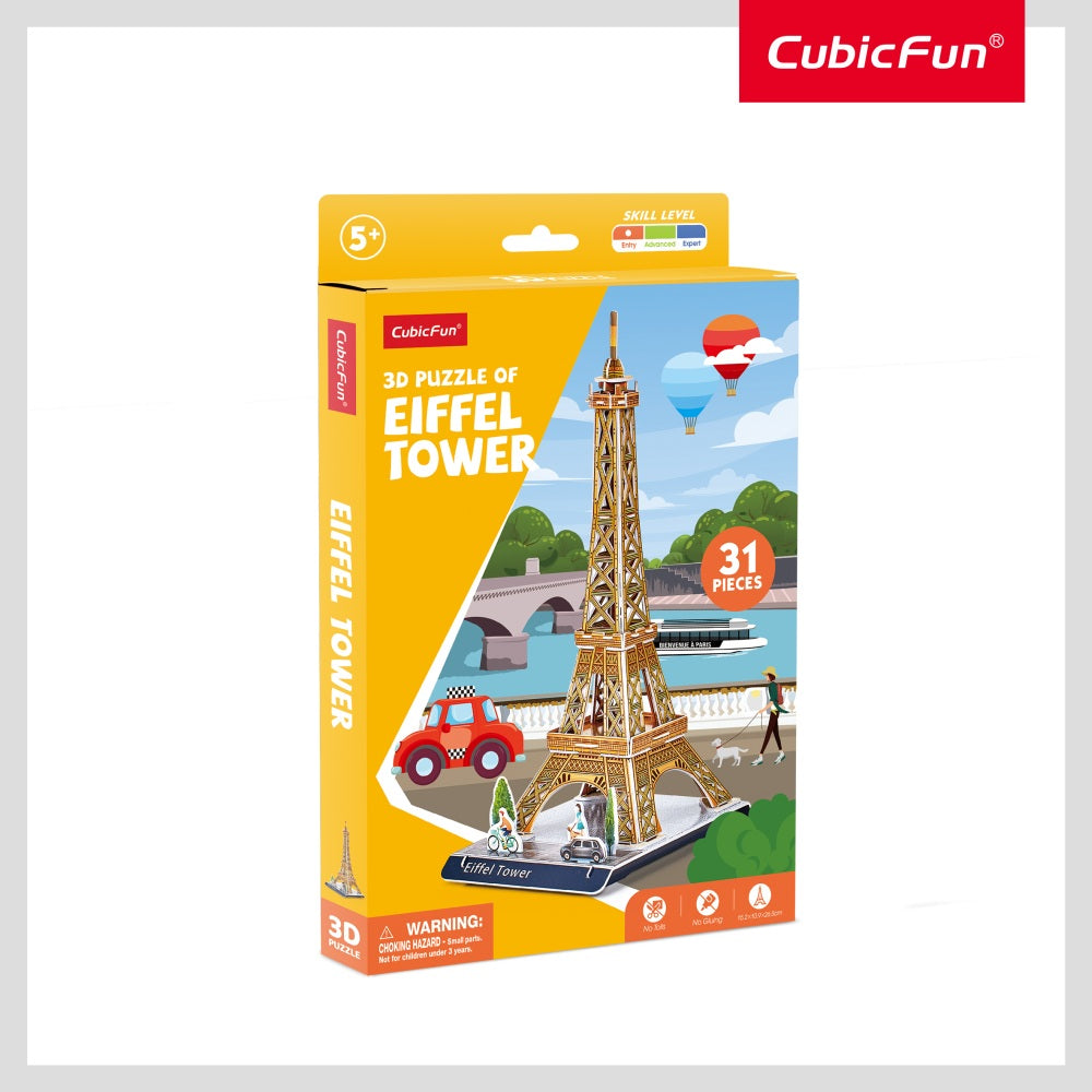 CUBIC FUN - PUZZLE 3D TURNUL EIFFEL 31 PIESE - CUBIC FUN (CUW3195)