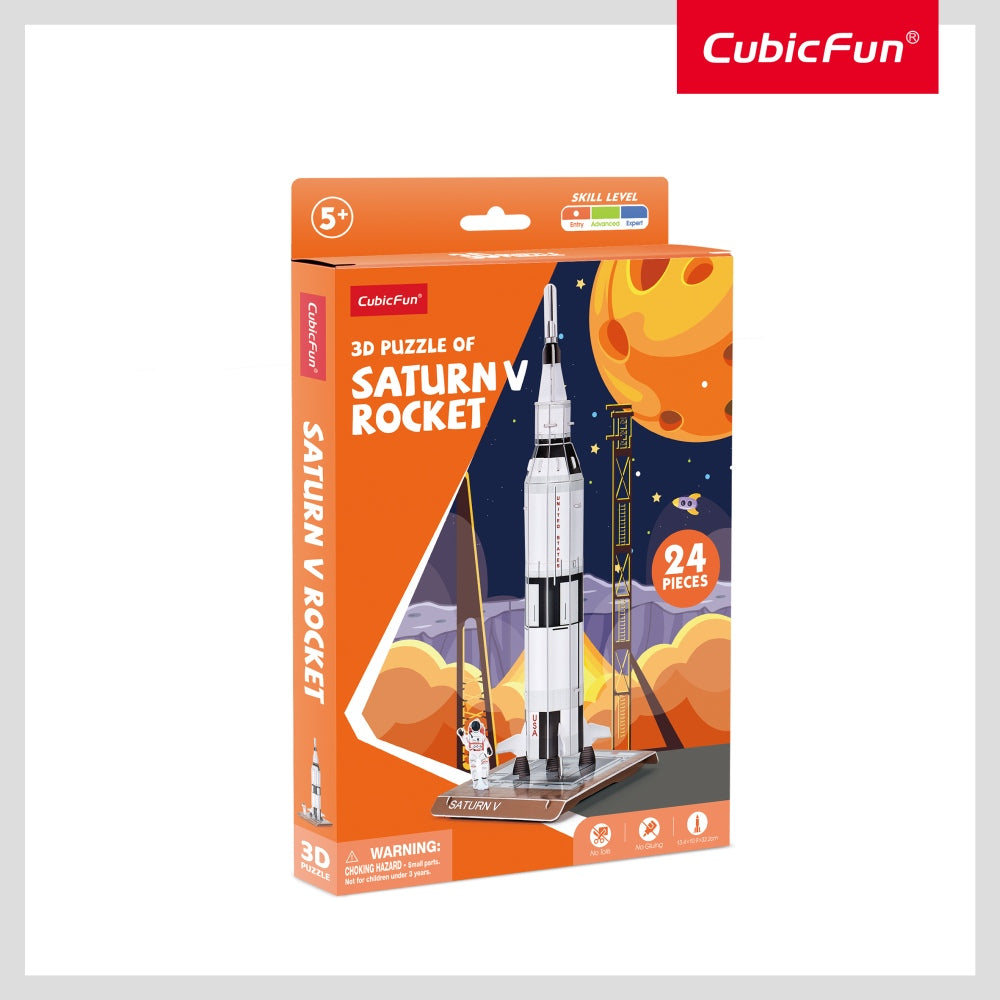 CUBIC FUN - PUZZLE 3D SATURN V 24 PIESE - CUBIC FUN (CUW3198)