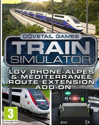 TRAIN SIMULATOR: LGV RHÔNE-ALPES &amp; MÉDITERRANÉE ROUTE EXTENSION ADD-ON - PC - STEAM - MULTILANGUAGE - WORLDWIDE