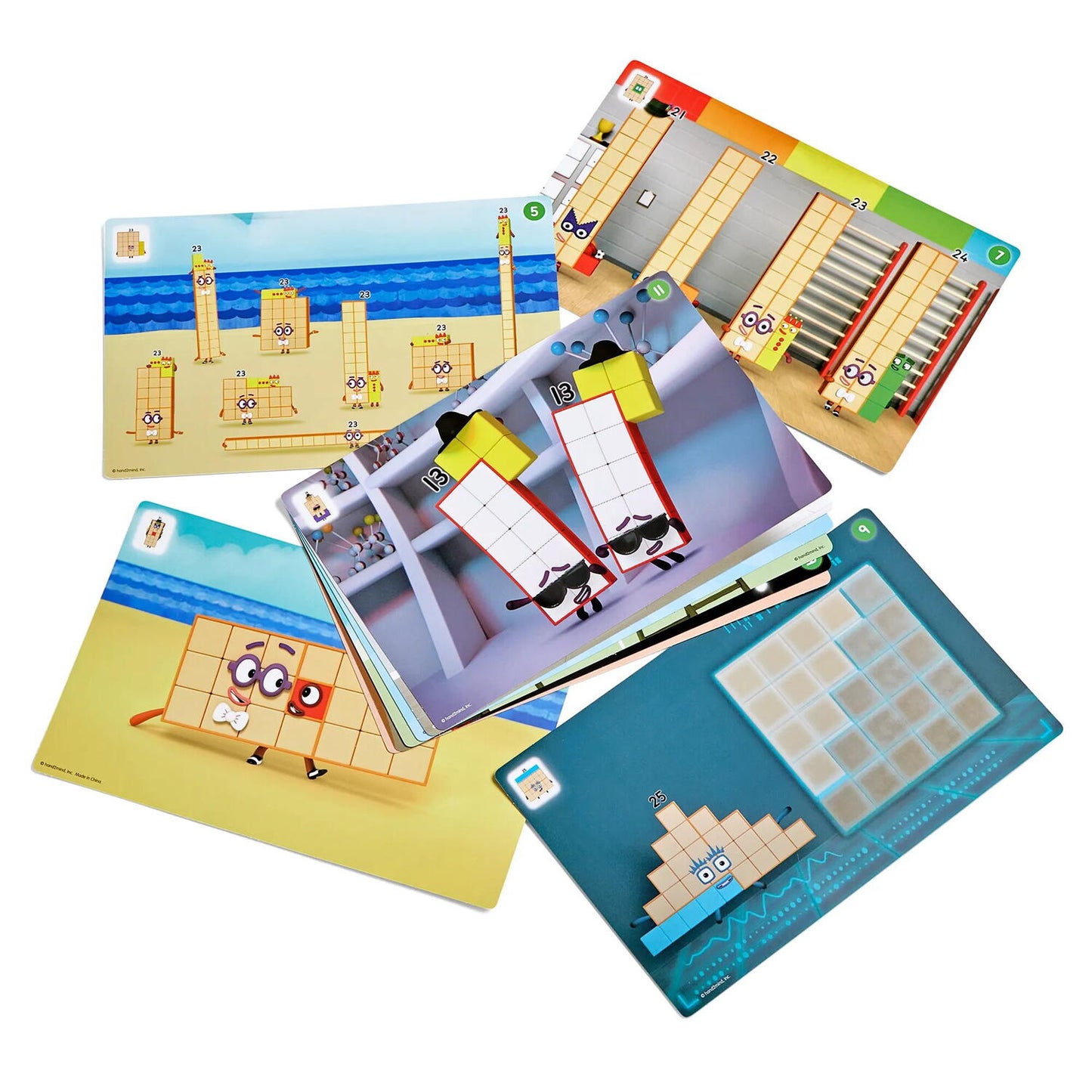 MATHLINK®CUBES NUMBERBLOCKS IN ENGLEZA SET DE ACTIVITATI DE LA 21 - 30 - HAND2MIND (HM96321-UK)