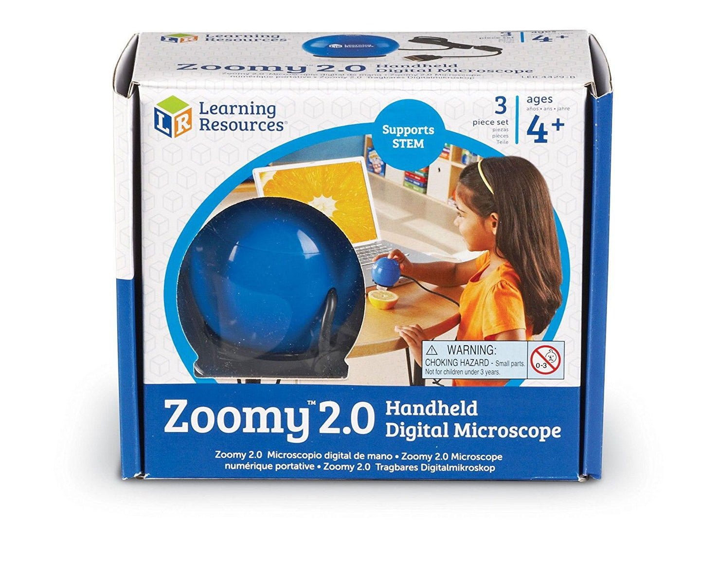 MICROSCOP DIGITAL ZOOMY 2.0 (ALBASTRU) - LEARNING RESOURCES (LER4429-B)