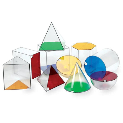 CORPURI GEOMETRICE GIGANT (10 PIESE) - LEARNING RESOURCES (LER3208) - Libelula Vesela - Articole pentru scoala