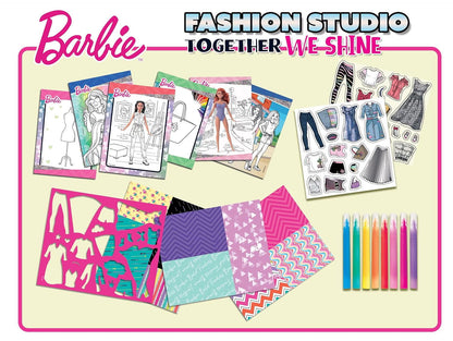 SET DE COLORAT CU ACTIVITATI BARBIE - FASHION STUDIO - LISCIANI (L12808)