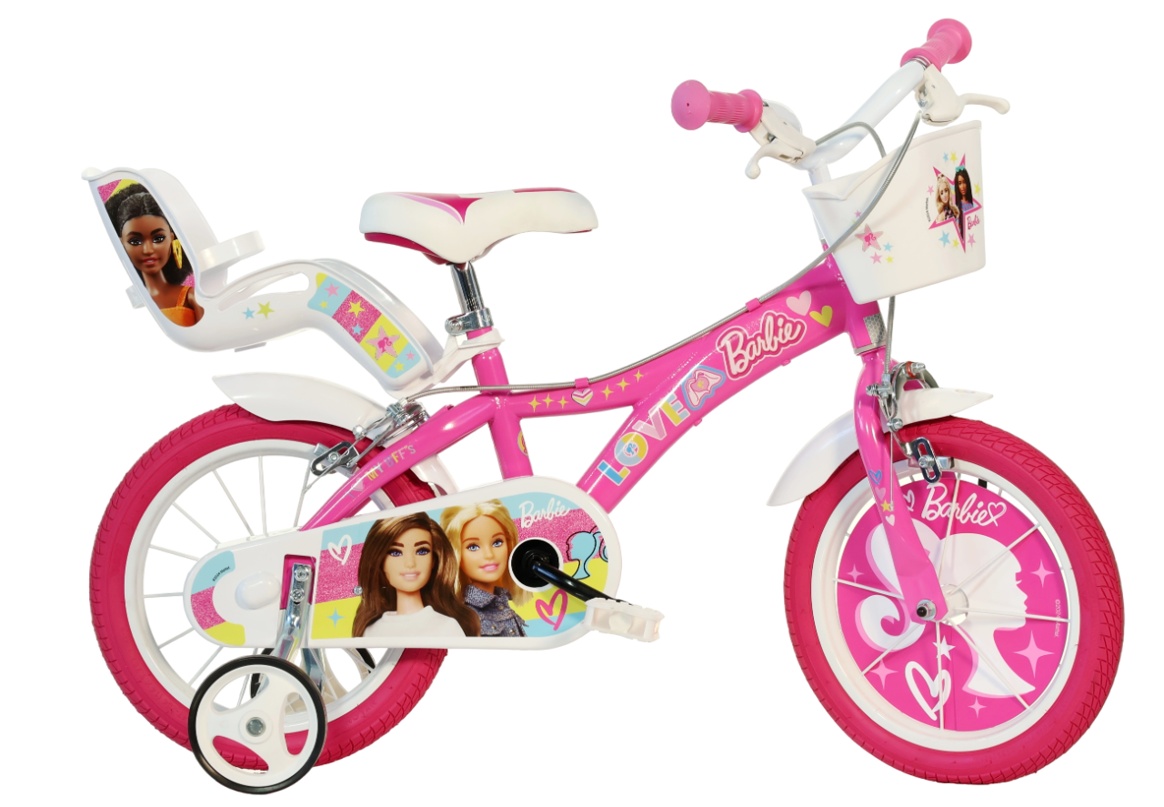 BICICLETA COPII 16" - BARBIE ROZ - DINO BIKES (616G-02BA)