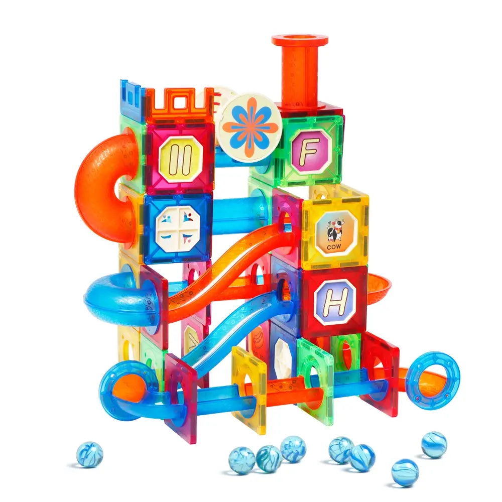 SET DE CONSTRUCTIE MAGNETIC - MARBLE RUN (102 PIESE) - MAGPLAYER (MPL-102)