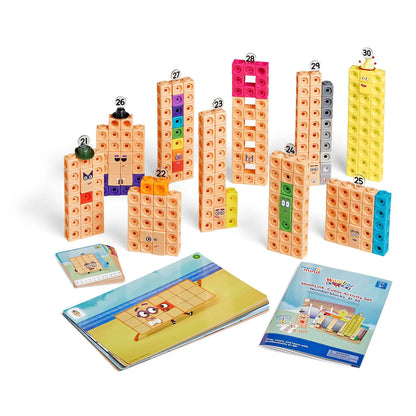 MATHLINK®CUBES NUMBERBLOCKS IN ENGLEZA SET DE ACTIVITATI DE LA 21 - 30 - HAND2MIND (HM96321-UK)