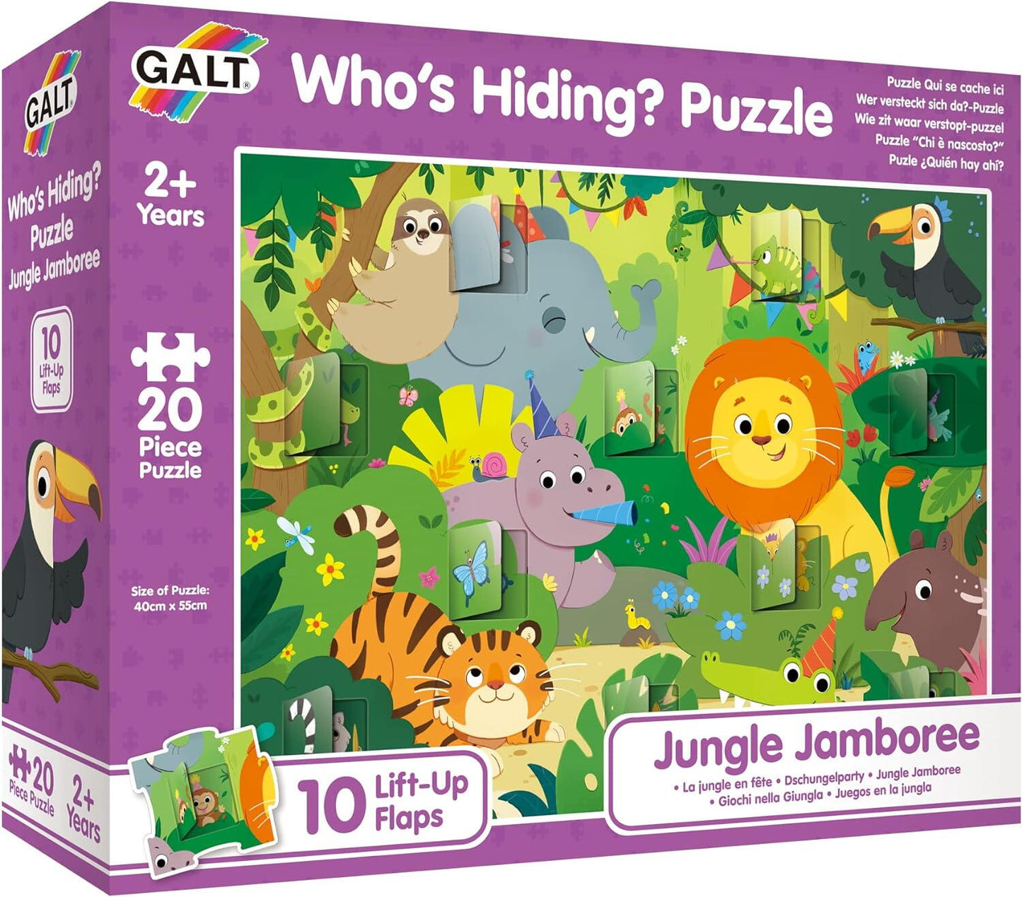 PUZZLE DESCHIDE FERESTRELE - JUNGLA ( 20 PIESE) - GALT (1005539)