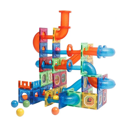 SET DE CONSTRUCTIE MAGNETIC - MARBLE RUN (102 PIESE) - MAGPLAYER (MPL-102)