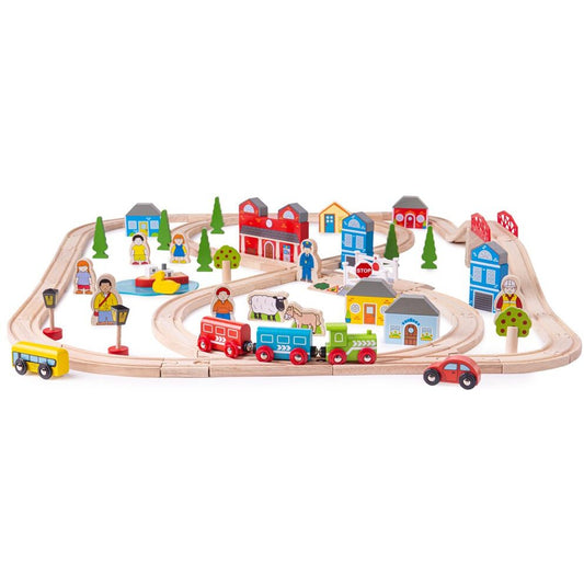 CAR AND RAILROAD CIRCUIT (101 PIECES) (BJT015)