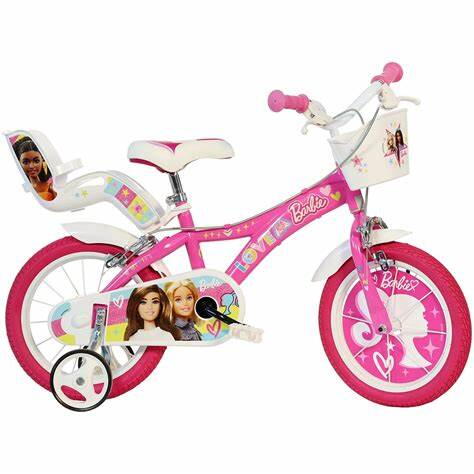 BICICLETA COPII 14" - BARBIE ROZ - DINO BIKES (614G-02BA)