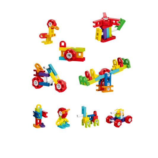 SET DE CONSTRUCTIE STEAM - FUN BLOCKS (26 PIESE) - BUFNITEL (188-676)