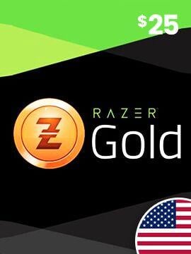 RAZER GOLD 25 USD - PC - OFFICIAL WEBSITE - MULTILANGUAGE - WORLDWIDE