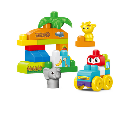 SET DE CONSTRUCTIE STEAM - ZOO DISTRACTIVA (32 PIESE) - BUFNITEL (188-651)