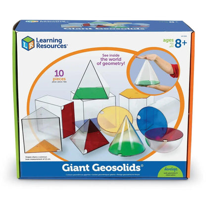 CORPURI GEOMETRICE GIGANT (10 PIESE) - LEARNING RESOURCES (LER3208) - Libelula Vesela - Articole pentru scoala