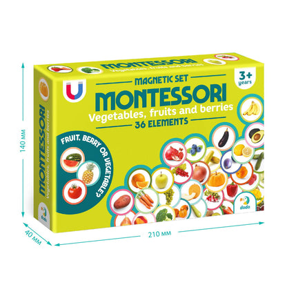 SET MAGNETI MONTESSORI - FRUCTE SI LEGUME - DODO (DO200272)