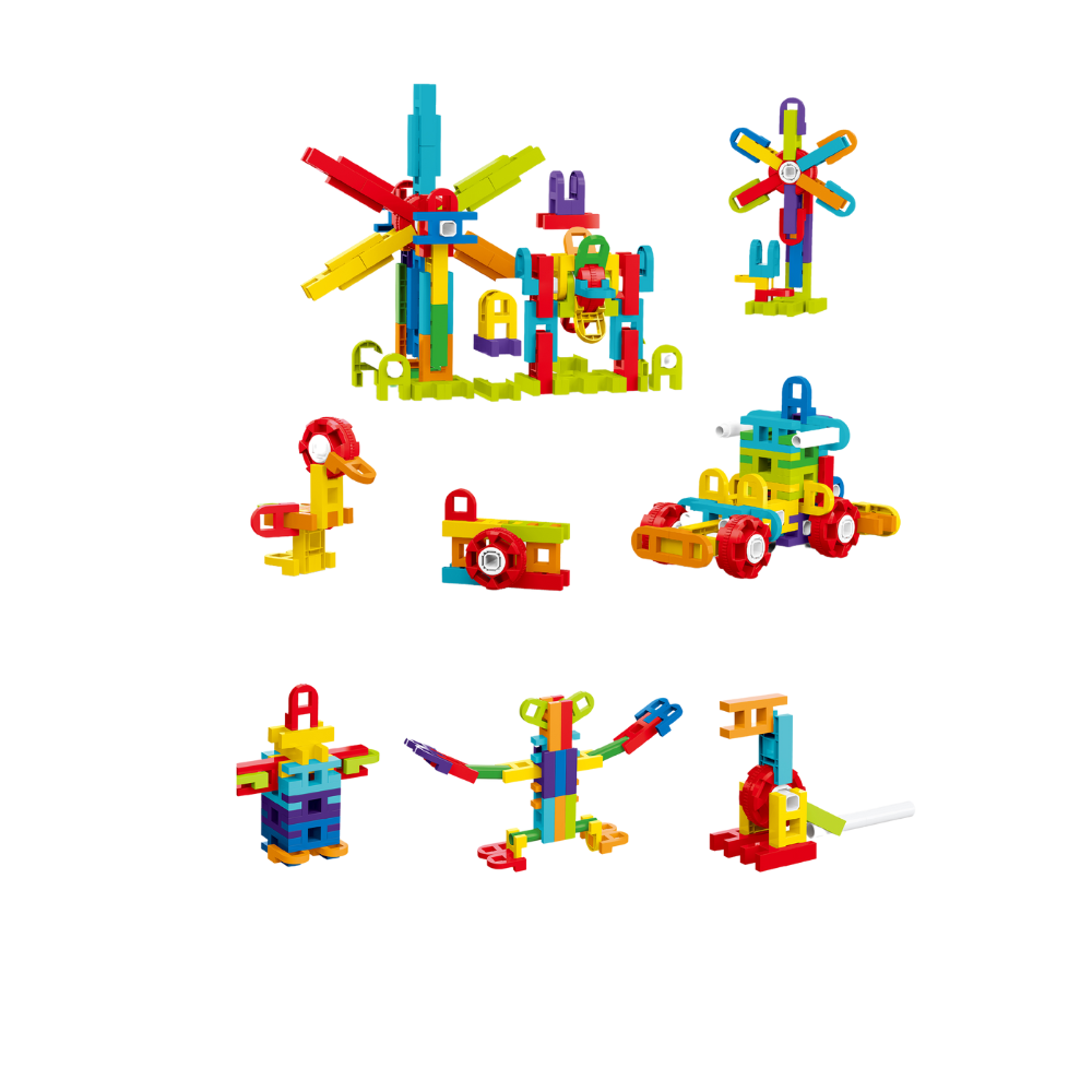 SET DE CONSTRUCTIE STEAM - FUN BLOCKS (78 PIESE) - BUFNITEL (188-674)