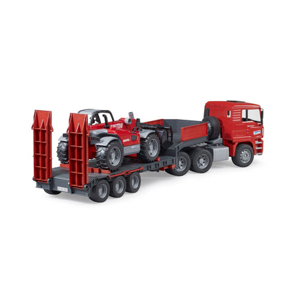 CAMION INCARCARE MAN TGA CU INCARCATOR TELESCOPIC MANITOU MLT 633 - BRUDER (BR02774)