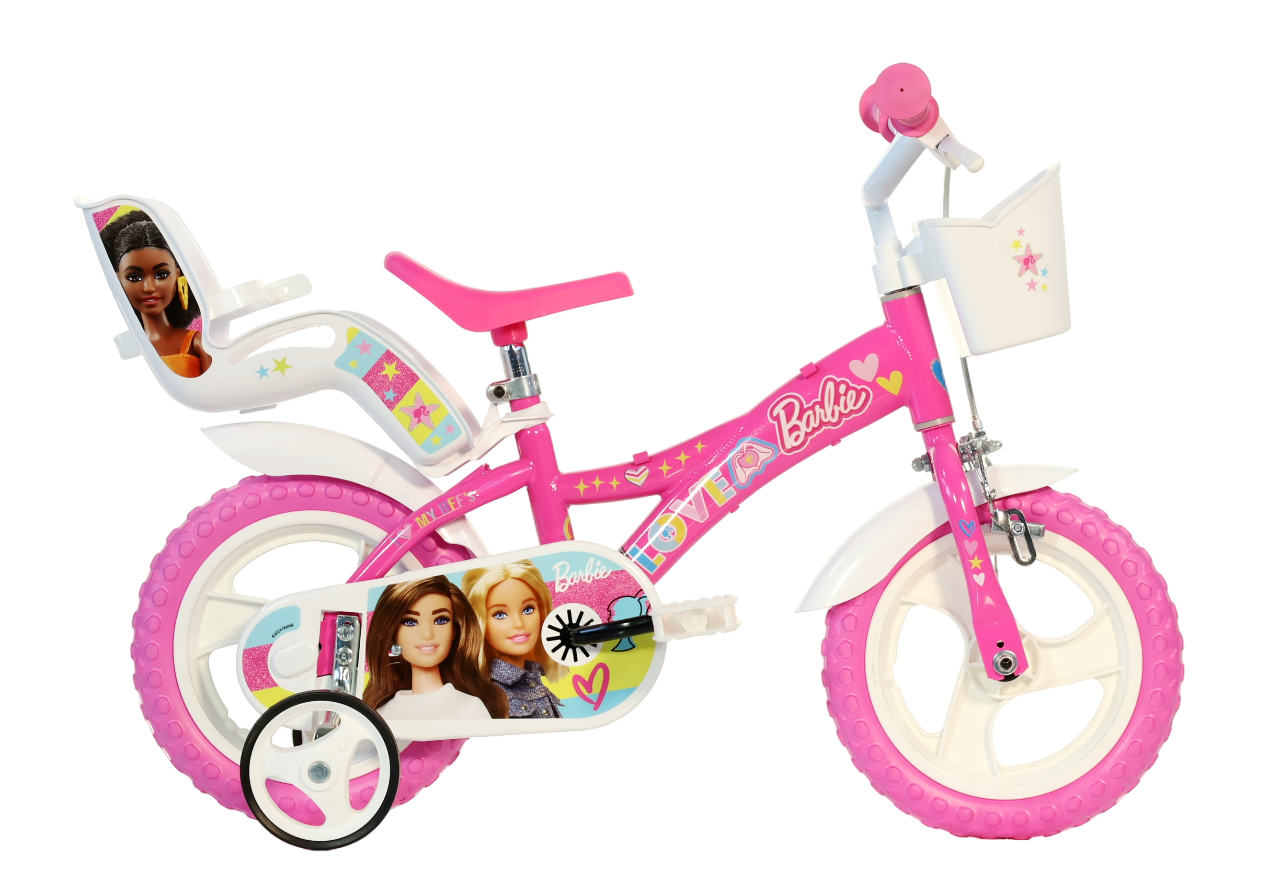 BICICLETA COPII 12" - BARBIE ROZ - DINO BIKES (612GL-02BA)