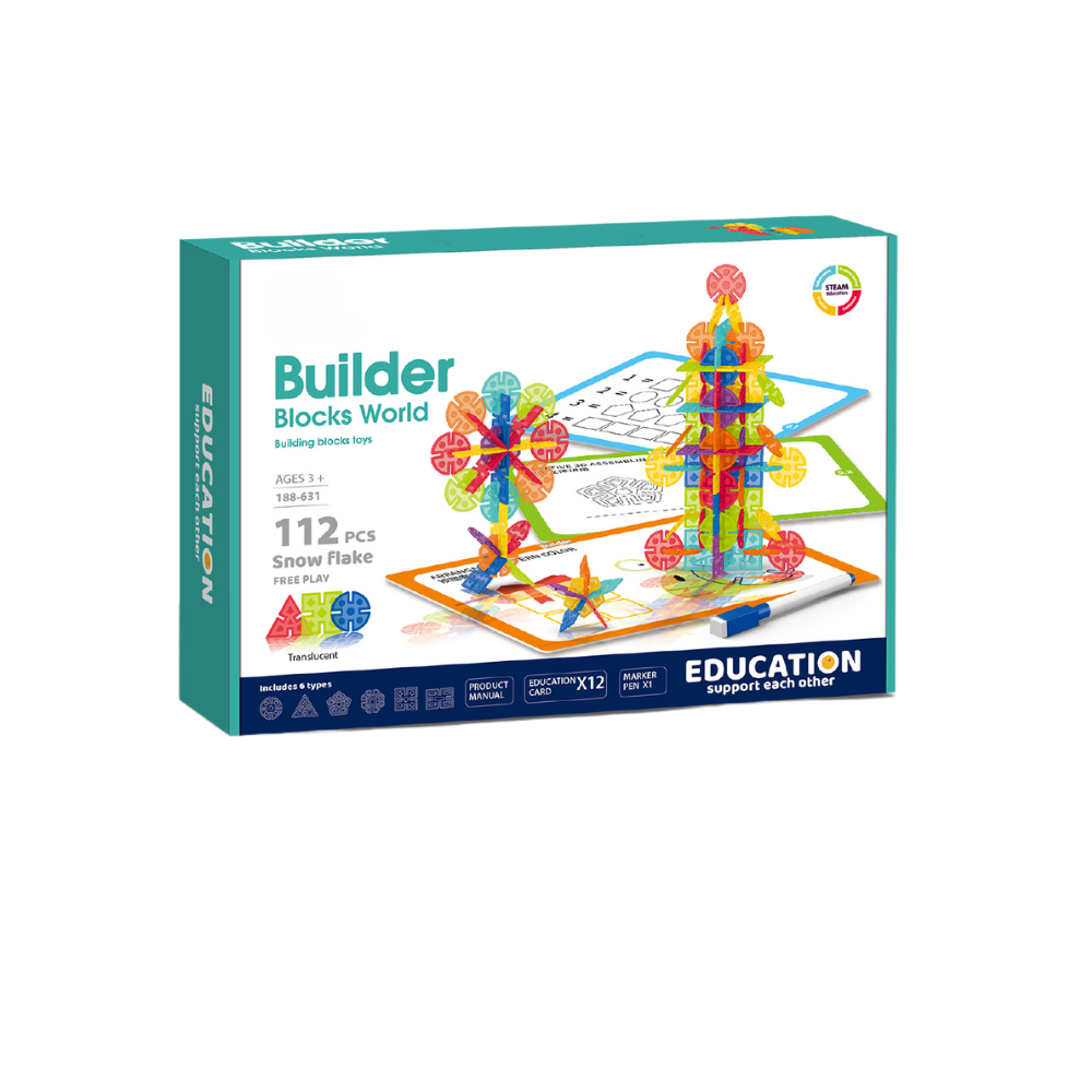 SET DE CONSTRUCTIE STEAM - FULGI DE ZAPADA (112 PIESE) - BUFNITEL (188-631)