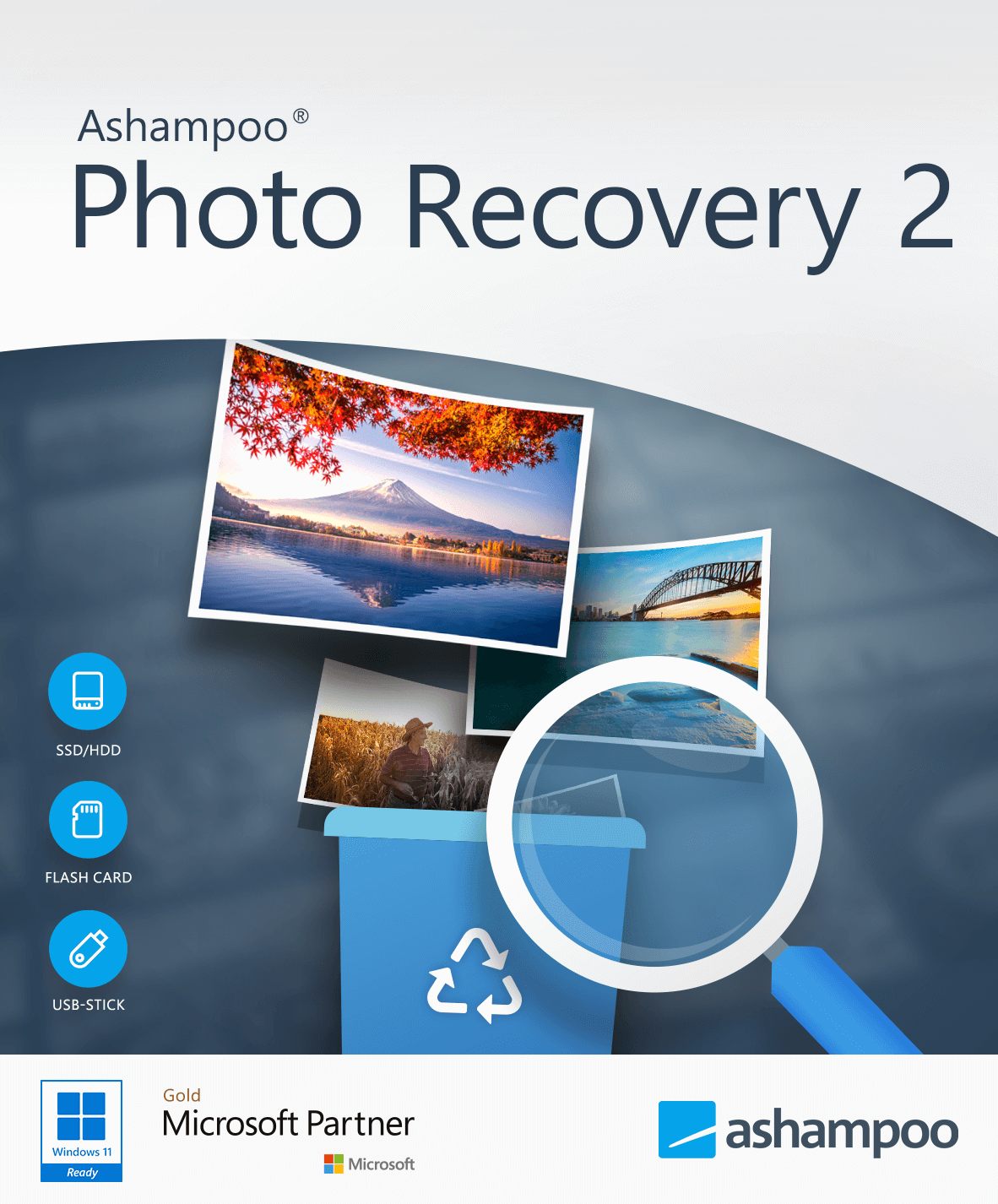ASHAMPOO PHOTO RECOVERY 2 (2 DEVICES, LIFETIME) - PC - OFFICIAL WEBSITE - MULTILANGUAGE - WORLDWIDE