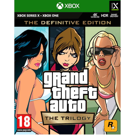 GRAND THEFT AUTO: THE TRILOGY - THE DEFINITIVE EDITION (XBOX ONE / XBOX SERIES X|S) - XBOX LIVE - MULTILANGUAGE - WORLDWIDE - Libelula Vesela - Jocuri video