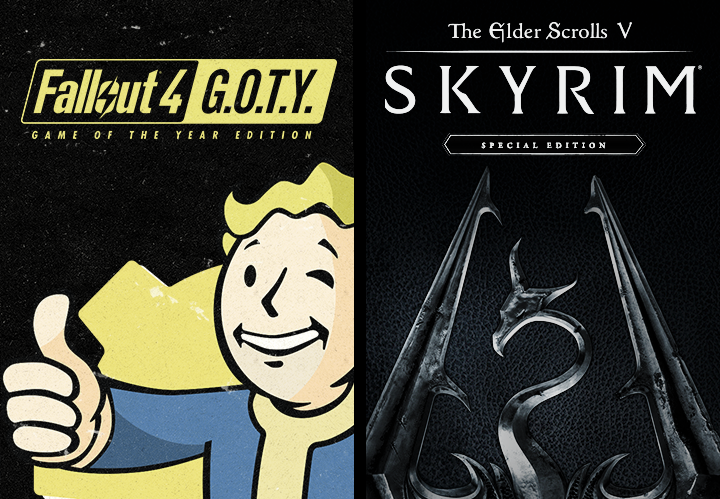 THE ELDER SCROLLS V: SKYRIM SPECIAL EDITION + FALLOUT 4 G.O.T.Y. - PC - STEAM - MULTILANGUAGE - WORLDWIDE - Libelula Vesela - Jocuri video