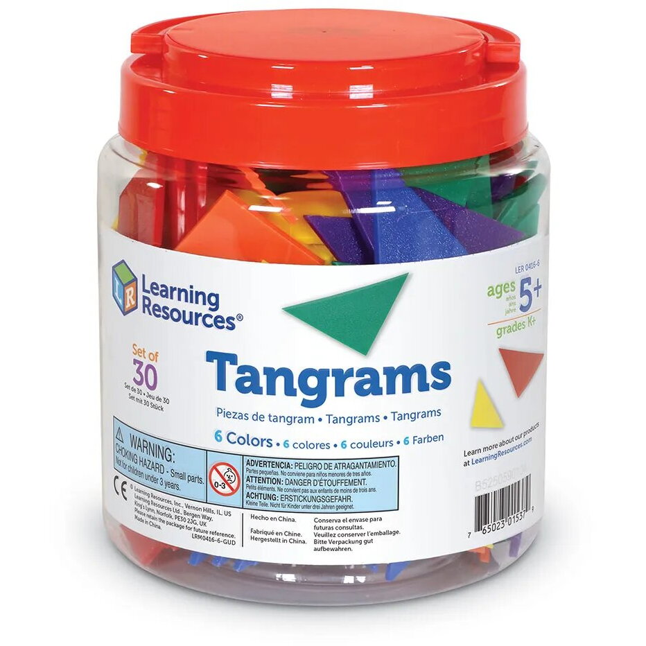 TANGRAM IN 4 COLORS - LEARNING RESOURCES (LER0416)