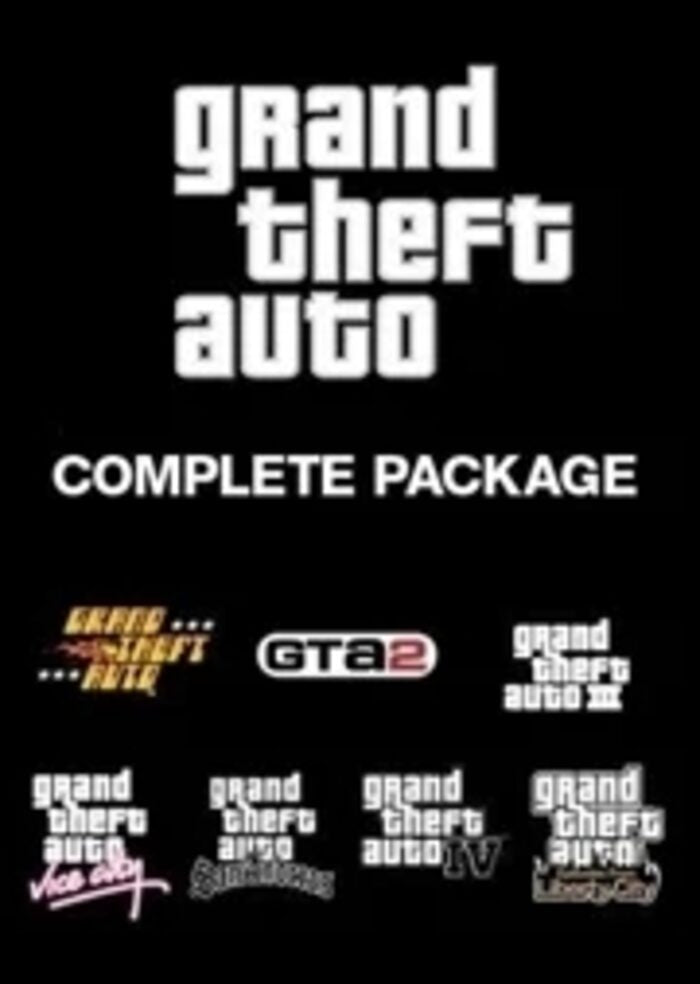 GRAND THEFT AUTO COMPLETE PACK (INCLUDING GTA 1 &amp; 2) - PC - STEAM - MULTILANGUAGE - EU