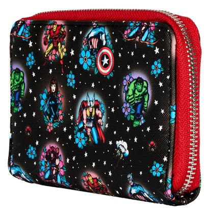 FUNKO LF: MARVEL AVENGERS TATTOO ZIP AROUND WALLET - FUNKO (MVWA0163)