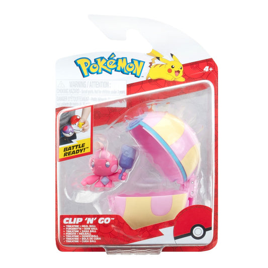 POKEMON - SET 2 FIGURINE CLIP N GO, TINKATINK WITH HEAL BALL W18 (PKW3631)