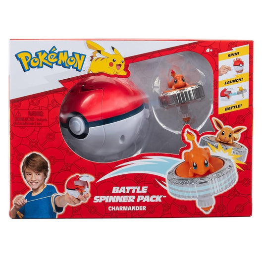 POKEMON - SET DE JOACA BATTLE SPINNER CU FIGURINA, CHARMANDER & POKÉ BALL (PKW4401)