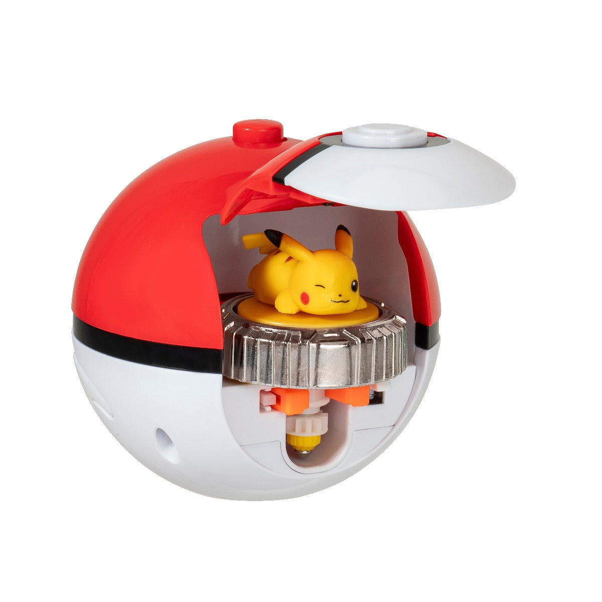 POKEMON - SET DE JOACA BATTLE SPINNER CU DOUA FIGURINE (PIKACHU #1, MEW, POKÉ BALL, & POKÉ BALL) (PKW4403)