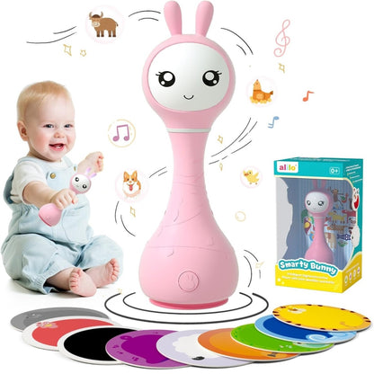 ALILO SMARTY BUNNY - IEPURAS INTERACTIV PENTRU BEBELUSI, ROZ, RO/EN (R1/Pink)